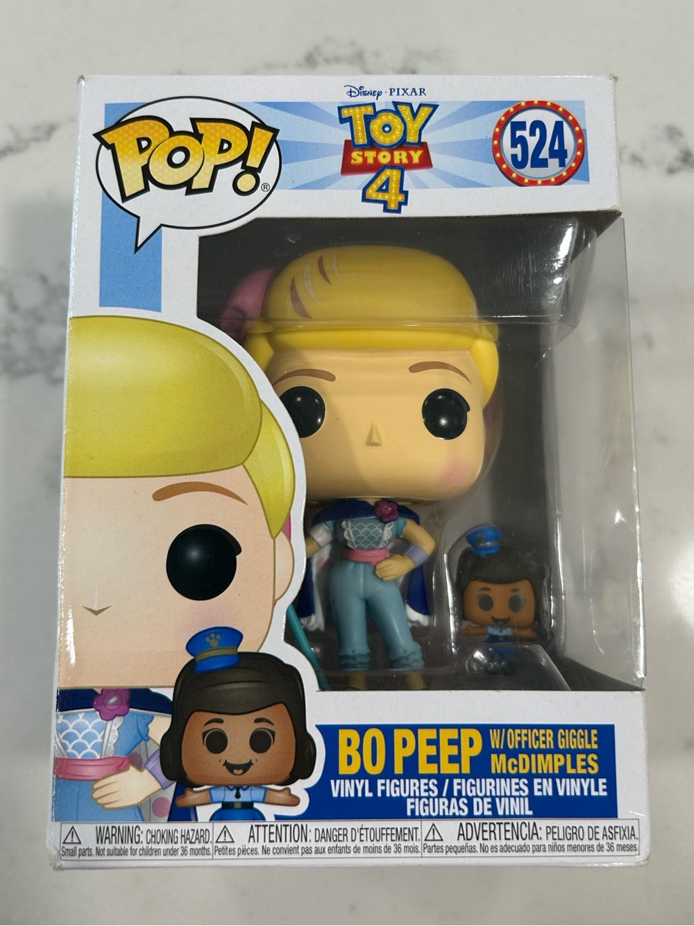 Toy Story 4 Bo Peep with Officer Giggle McDimples # 524 Funko Pop